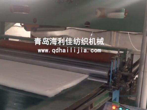 A型简易棉被生产线（单面上网）视频